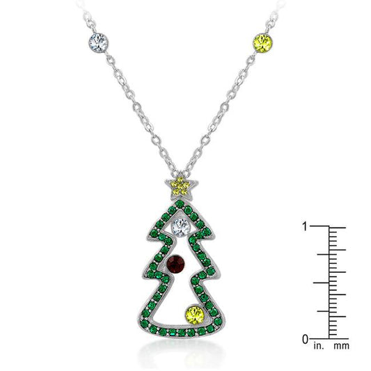 Cubic Zirconia Christmas Pendant - Flyclothing LLC