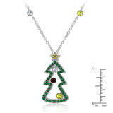 Cubic Zirconia Christmas Pendant - Flyclothing LLC