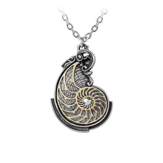 Alchemy Gothic Fibonacci's Golden Spiral Pendant - Alchemy Gothic