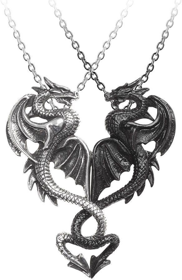 Alchemy Gothic Draconic Tryst Necklace - Flyclothing LLC