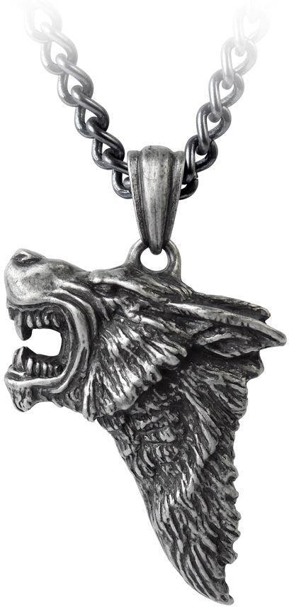 Alchemy Metal-Wear Dark Wolf Pendant - Alchemy Gothic