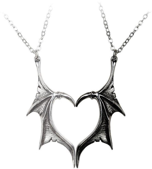 Alchemy Gothic Darkling Heart Necklace - Alchemy Gothic