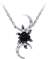 Alchemy Gothic The Black Goddess Necklace - Flyclothing LLC