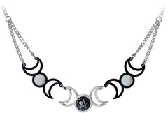 Alchemy Gothic Tres Lunae Necklace - Flyclothing LLC