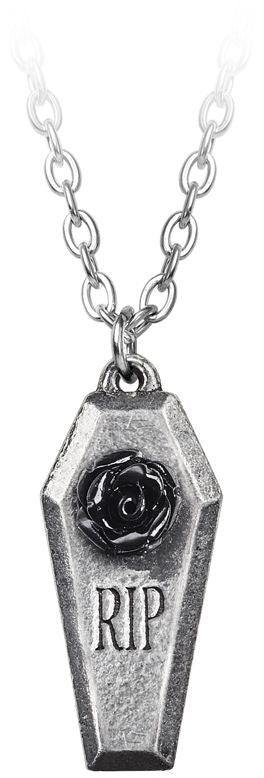 Alchemy Gothic RIP Rose Pendant - Alchemy Gothic