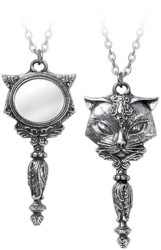 Alchemy Gothic Sacred Cat Vanitas Pendant - Alchemy Gothic