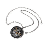 Alchemy Gothic Astro-lunial Compass Pendant - Flyclothing LLC