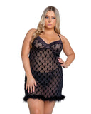 Playboy Bunny Noir Chemise - Flyclothing LLC