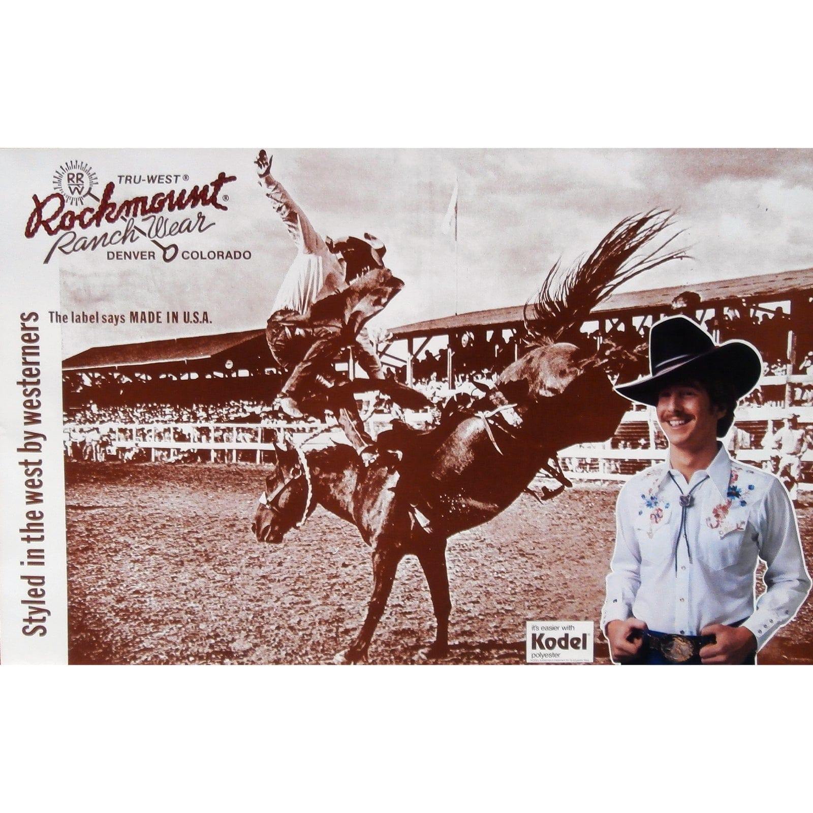 Rockmount Clothing Rockmount Bronc Styled in the West Vintage Poster - Rockmount Clothing