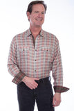 Scully CORAL TENCEL PLAID PRINT SHIRT - Flyclothing LLC