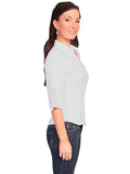 Scully 3/4 Sleeve Peruvian Cotton Blouse - Flyclothing LLC