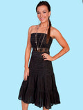 Scully BLACK TUBE TOP DRESS - Flyclothing LLC