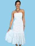 Scully WHITE TUBE TOP DRESS (XXS-XXXS) - Flyclothing LLC