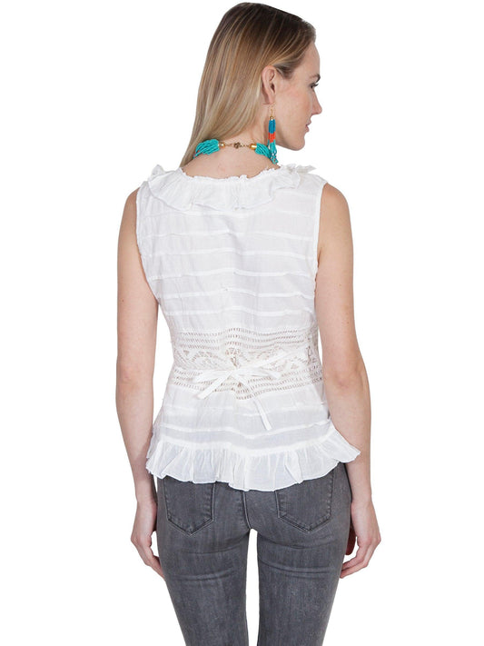 Scully IVORY CAMISOLE W/CROCHET - Flyclothing LLC