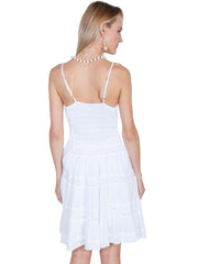 Scully WHITE DRESS W/SPAGHETTI STRAPS - Flyclothing LLC