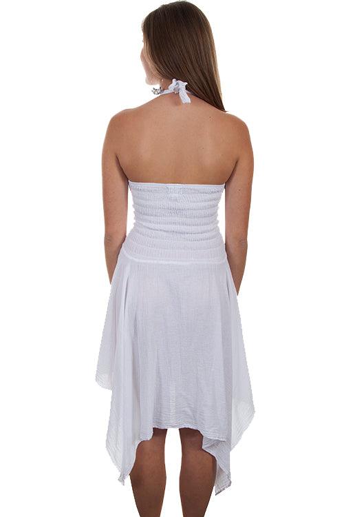 Scully WHITE HALTER STRAP DRESS - Flyclothing LLC