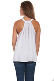 Scully WHITE ROPE STRAP BLOUSE - Flyclothing LLC