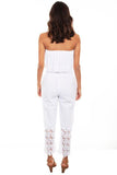 Scully WHITE TUBE TOP ROMPER - Flyclothing LLC