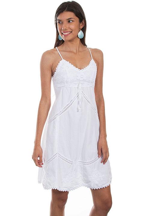 Scully WHITE SPAGHETTI STRAP DRESS - Flyclothing LLC