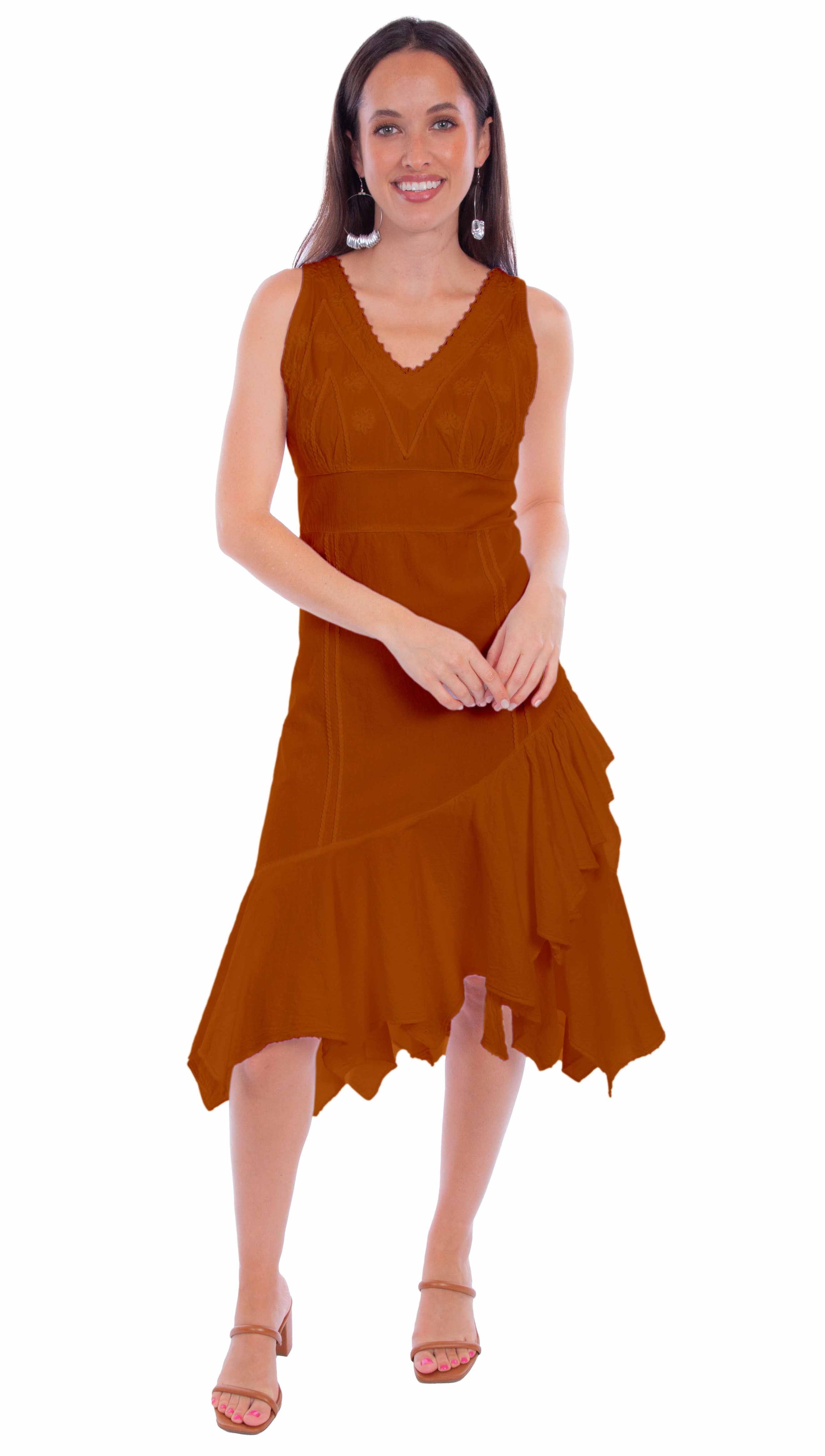 Scully Leather Cantina Ginger Sleeveless Dress - Flyclothing LLC