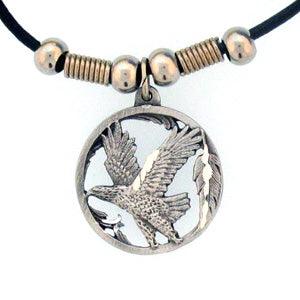 Flying Eagle Adjustable Cord Necklace - Flyclothing LLC