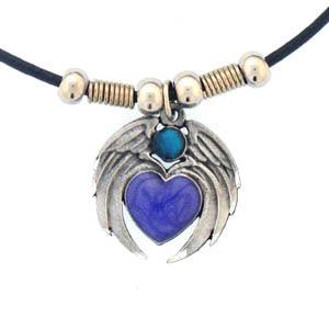 Heart with Wings Adjustable Cord Necklace - Flyclothing LLC