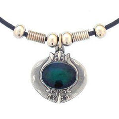 Emerald Stone Adjustable Cord Necklace - Siskiyou Buckle