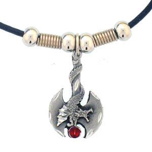 Battle Ax with Dragon Adjustable Cord Necklace - Flyclothing LLC