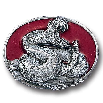 Coiled Snake Enameled Belt Buckle - Siskiyou Buckle