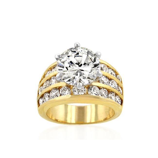 Classic Gold Engagement Ring - Flyclothing LLC