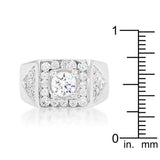 Brilliant Mens Cubic Zirconia Ring - Flyclothing LLC