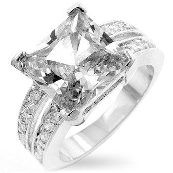 White Princess Engagement Ring - Flyclothing LLC