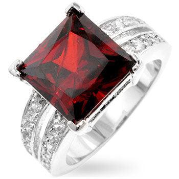 Garnet Princess Ring - Flyclothing LLC