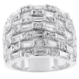 Multi Row Cubic Zirconia Fashion Ring - Flyclothing LLC