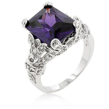 Amethyst Purple Princess Ring - Flyclothing LLC