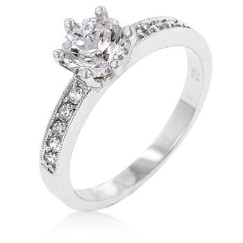 Petite White Engagement Ring - Flyclothing LLC