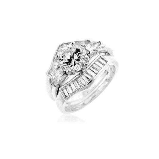 Two-Piece Engagement Ring Set - Flyclothing LLC