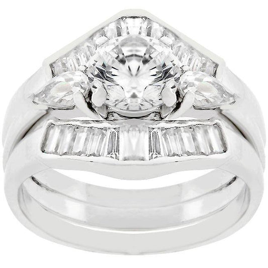 Two-Piece Engagement Ring Set - Flyclothing LLC