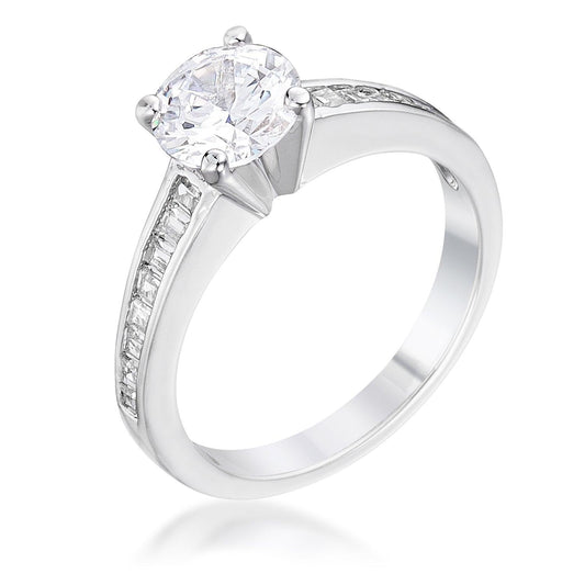 Cubic Zircon Engagement Ring - Flyclothing LLC