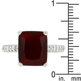 Radiant Cut Ruby Engagement Ring - Flyclothing LLC