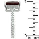 Radiant Cut Ruby Engagement Ring - Flyclothing LLC