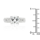 Clear Cubic Zirconia 5-Stone Ring - Flyclothing LLC