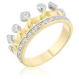 Two Tone Crown Ring - Flyclothing LLC