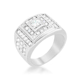 Geometric Cubic Zirconia Ring - Flyclothing LLC