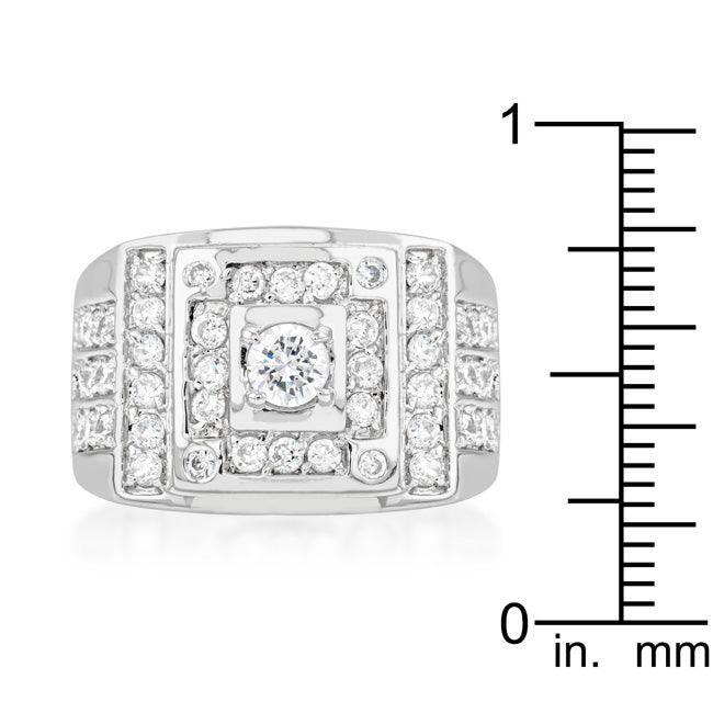 Geometric Cubic Zirconia Ring - Flyclothing LLC