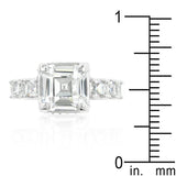 Asscher Cut Engagement Ring - Flyclothing LLC