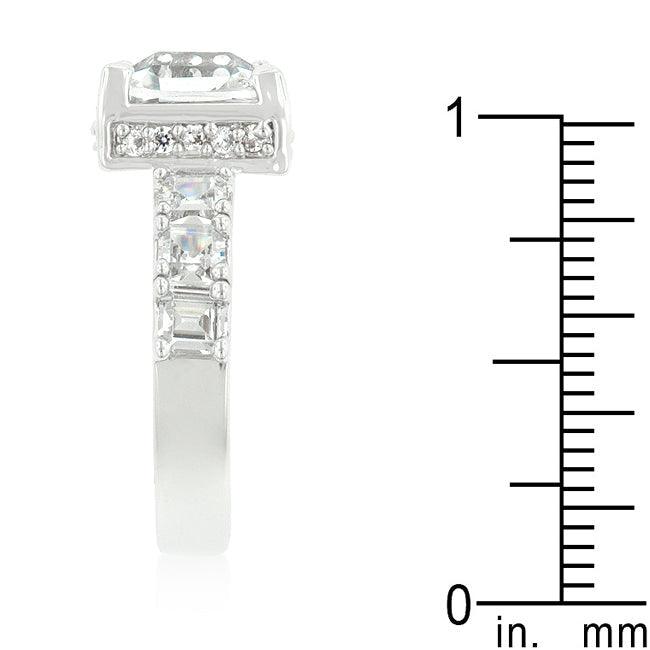 Asscher Cut Engagement Ring - Flyclothing LLC