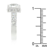 Asscher Cut Engagement Ring - Flyclothing LLC