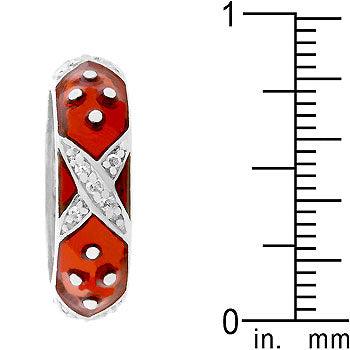 Marbled Ruby Red Enamel Ring - Flyclothing LLC