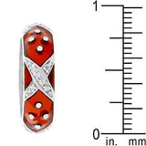 Marbled Ruby Red Enamel Ring - Flyclothing LLC